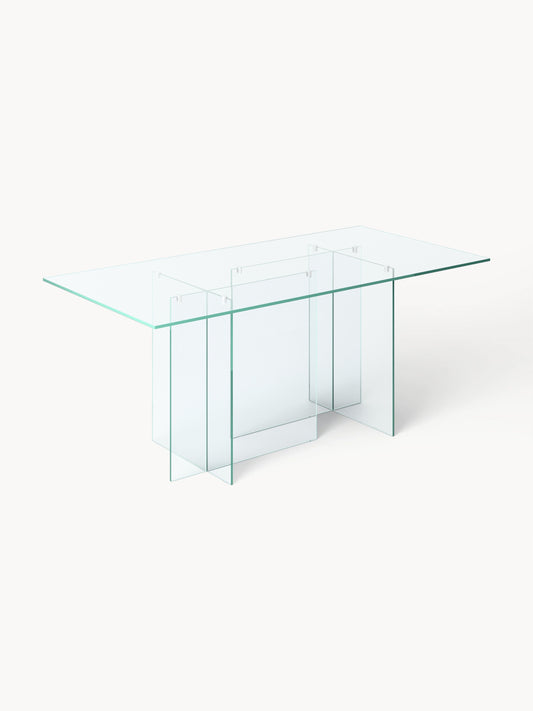 Anouk Dining Table in Glass, 180 x 90 cm