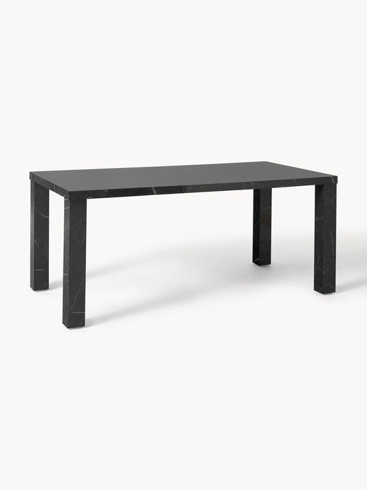 Carl Dining Table in Marble Look, 180 x 90 cm