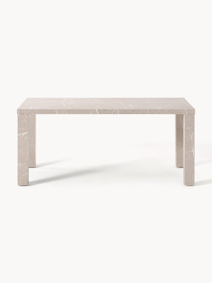Carl Dining Table in Marble Look, 180 x 90 cm