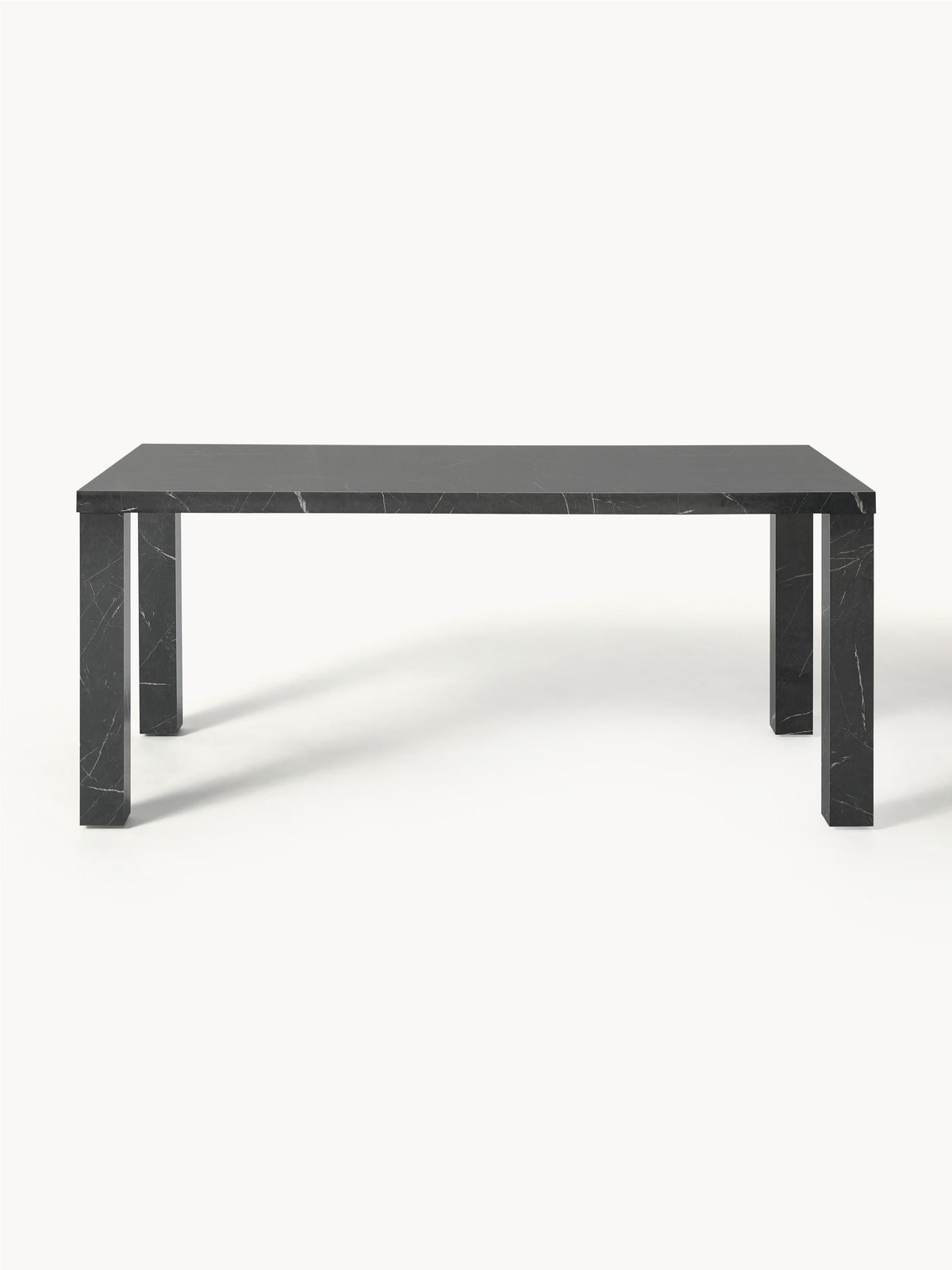 Carl Dining Table in Marble Look, 180 x 90 cm