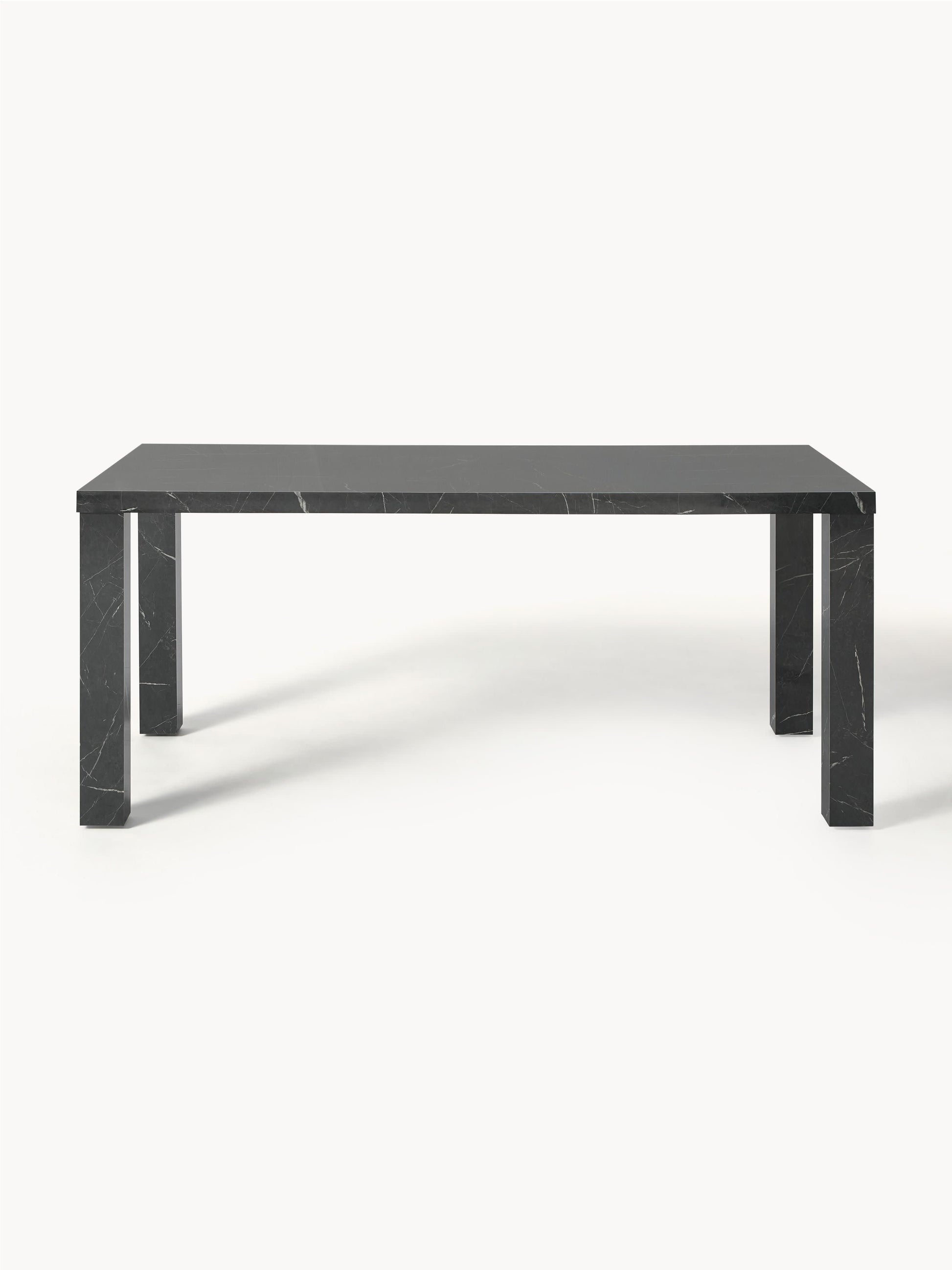 Carl Dining Table in Marble Look, 180 x 90 cm