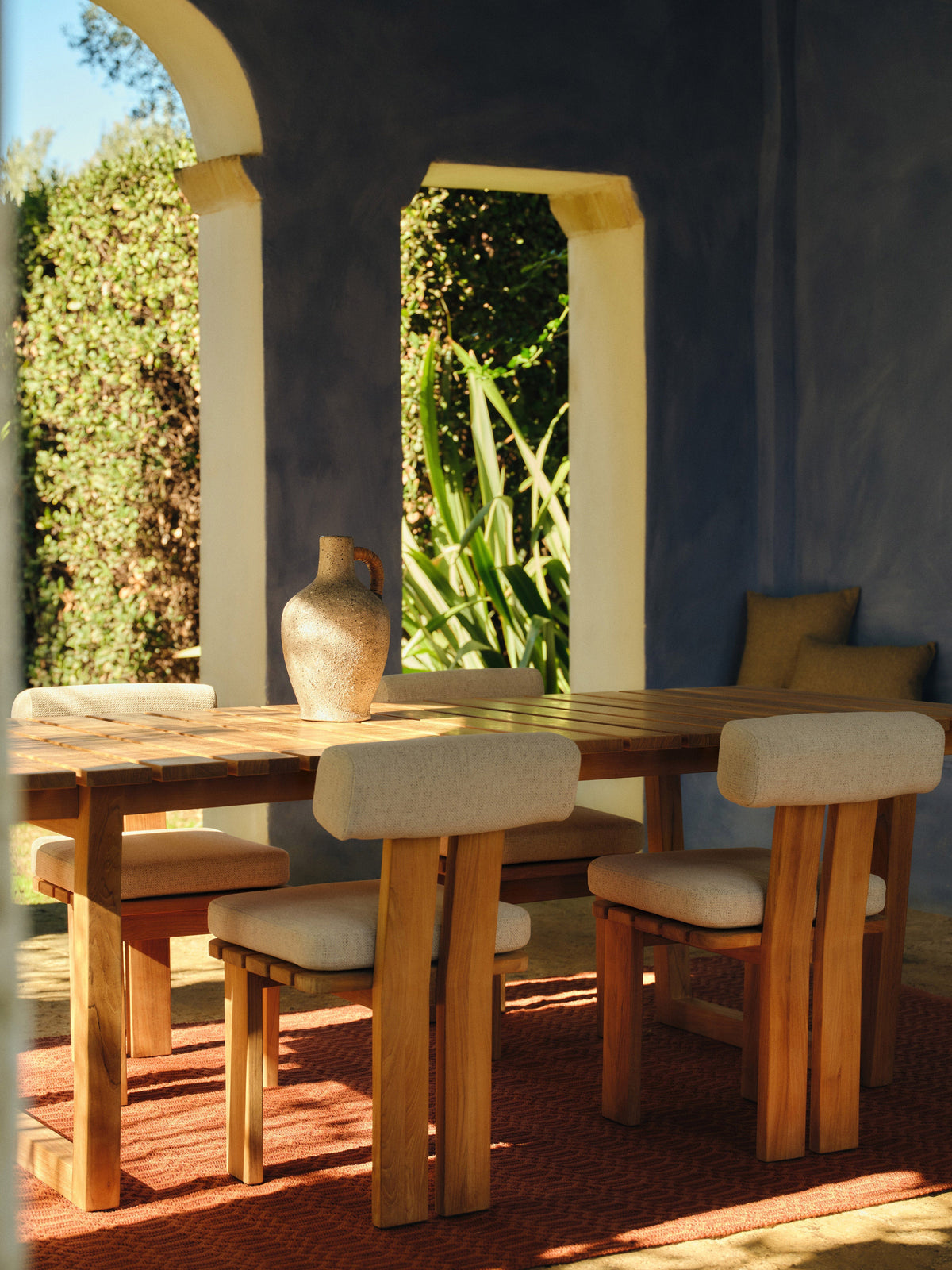 Eiko Garden Table in Teak Wood, 229 x 100 cm