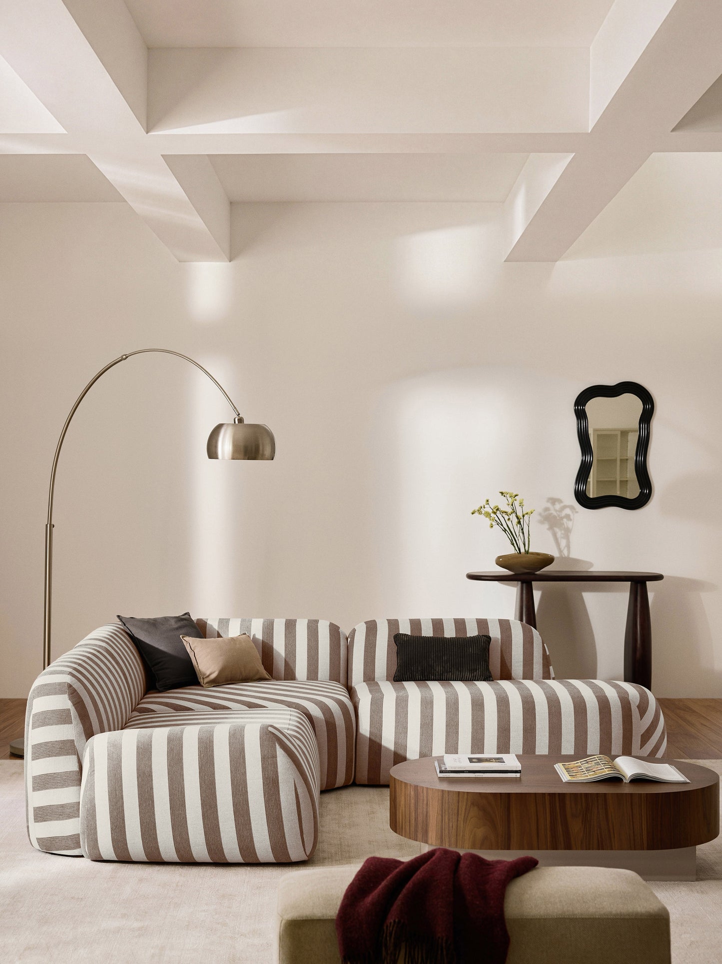 Wolke Striped Chaise Module