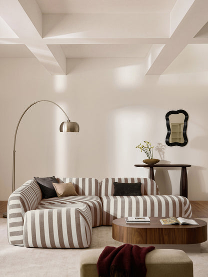 Wolke Striped Chaise Module