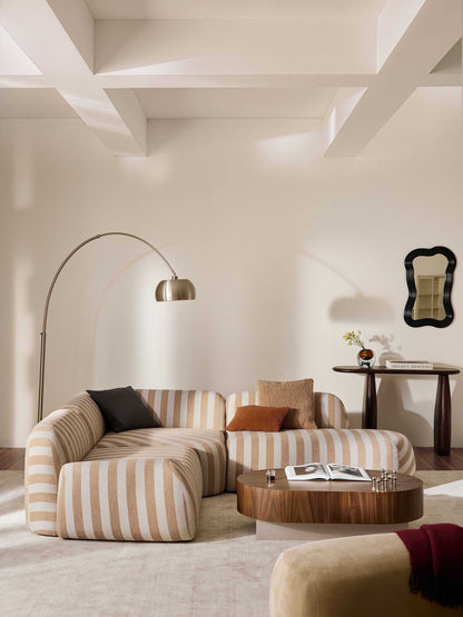 Wolke Striped Chaise Module