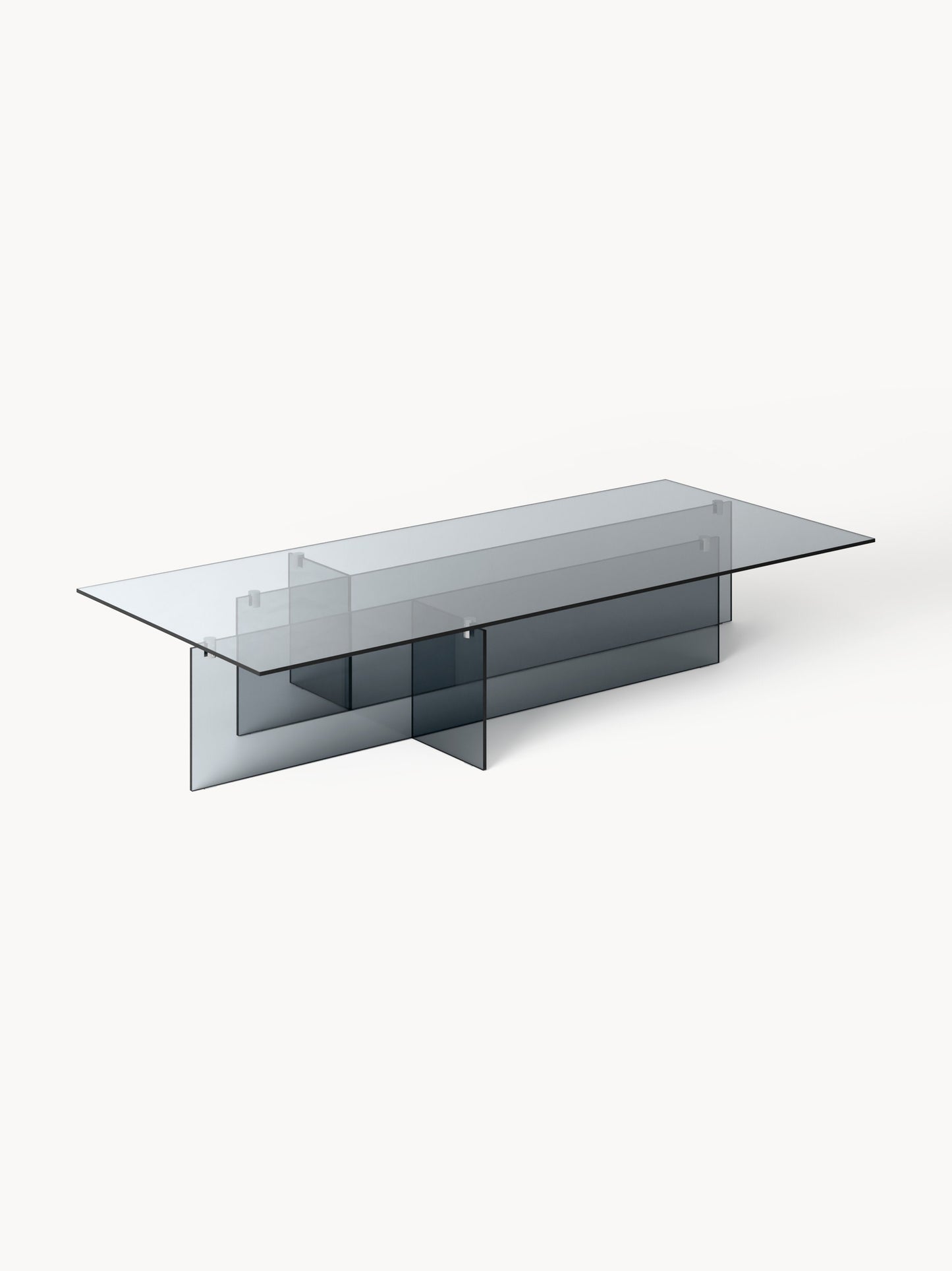 Anouk Large Glass Coffee Table, W 160 cm