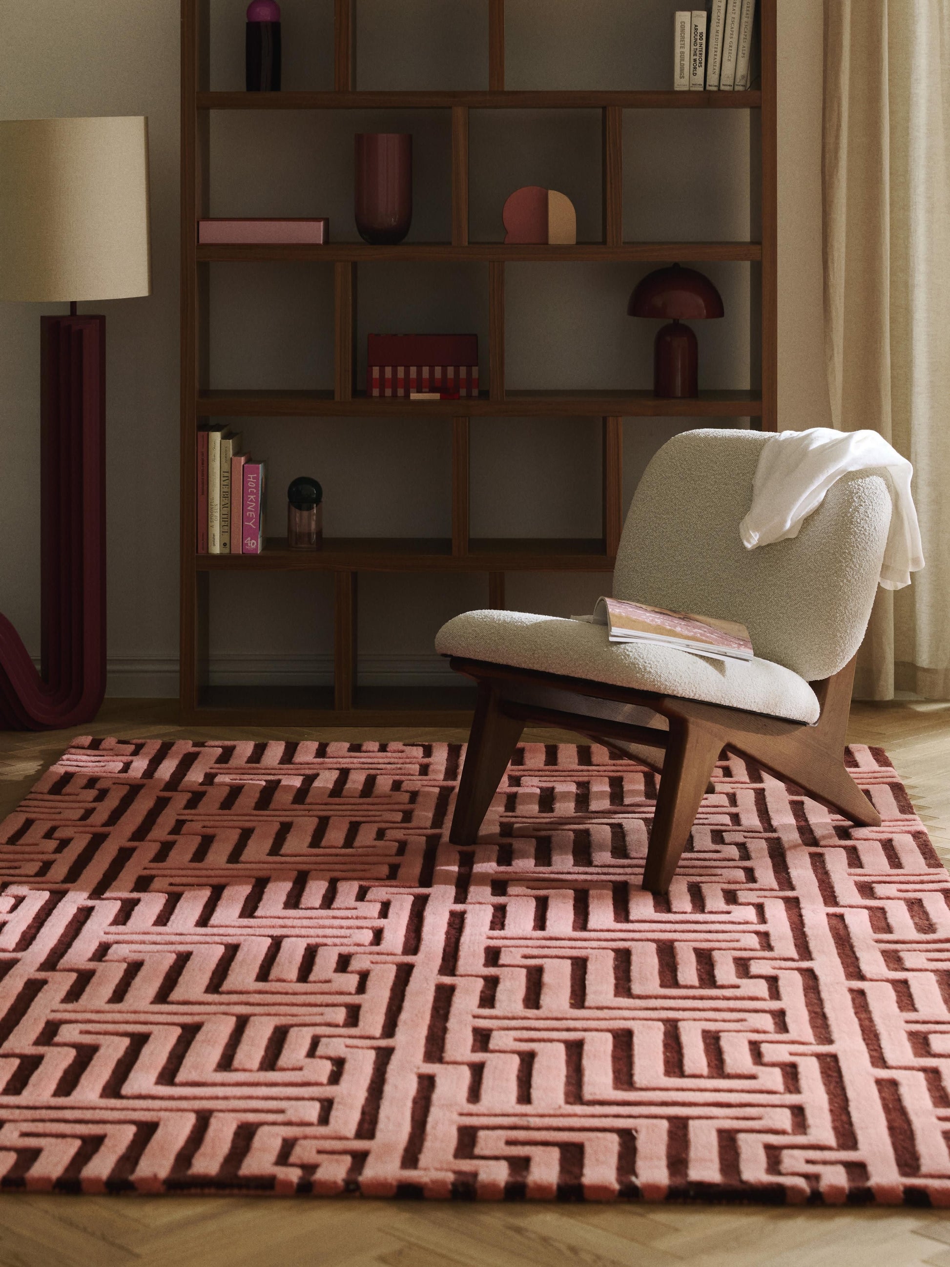 Monty Hand-Tufted Wool Rug with Raised High-Low Texture