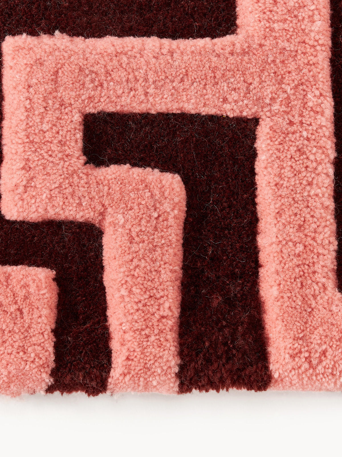 Monty Hand-Tufted Wool Rug with Raised High-Low Texture
