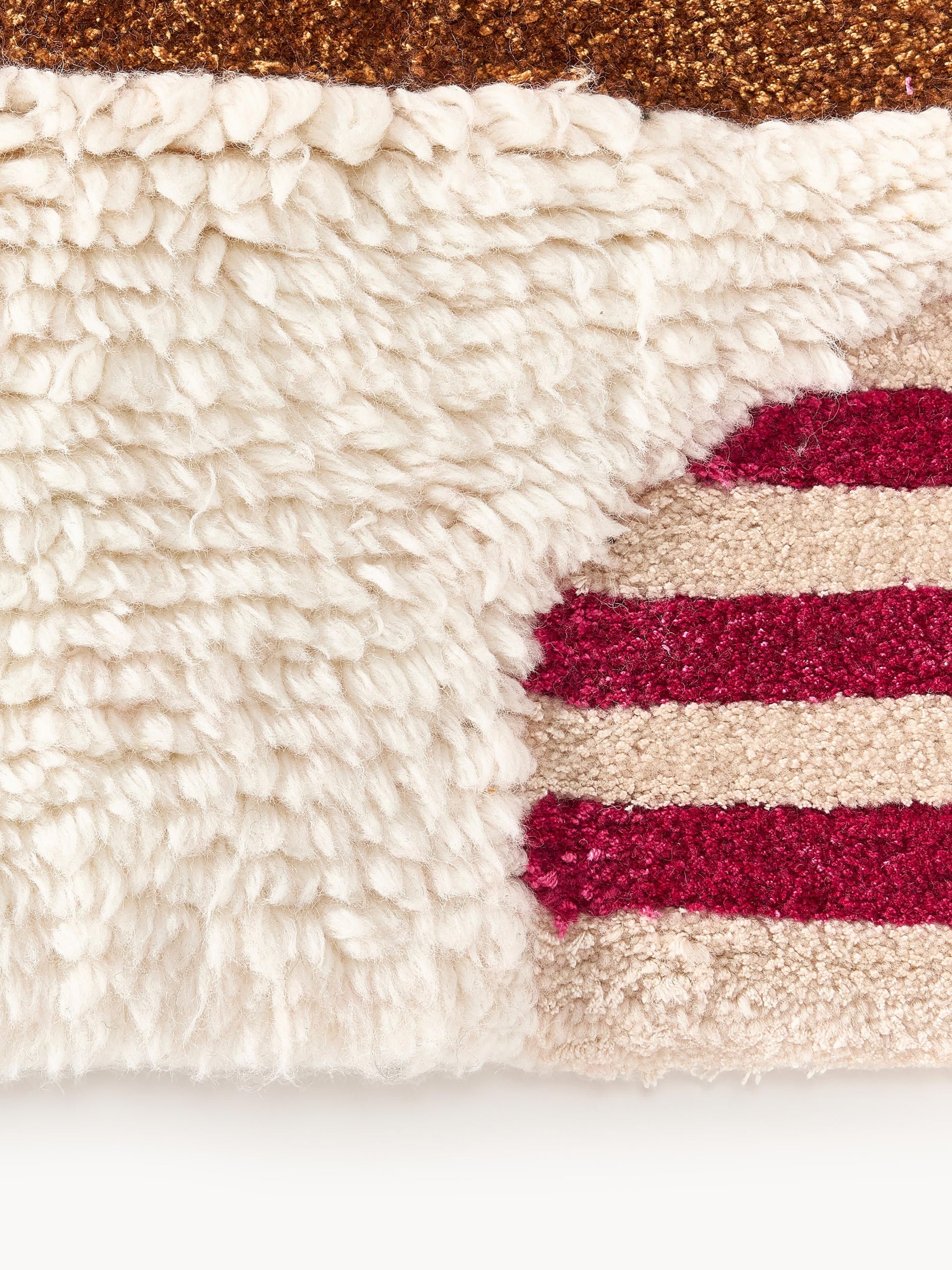 Rosco Hand-Tufted Wool Rug with High-Low Texture