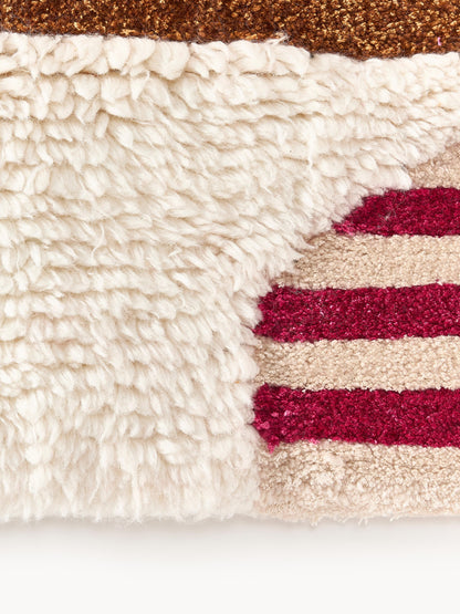 Rosco Hand-Tufted Wool Rug with High-Low Texture