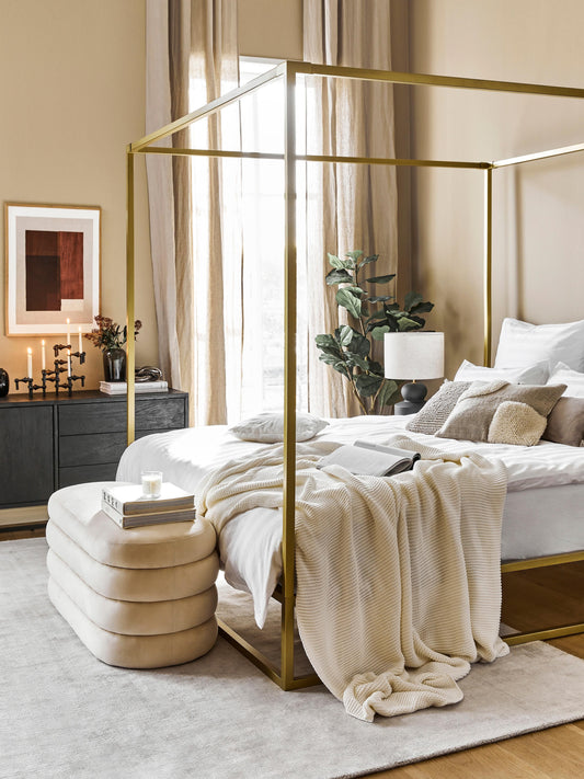 Belle Four-Poster Bed in Metal
