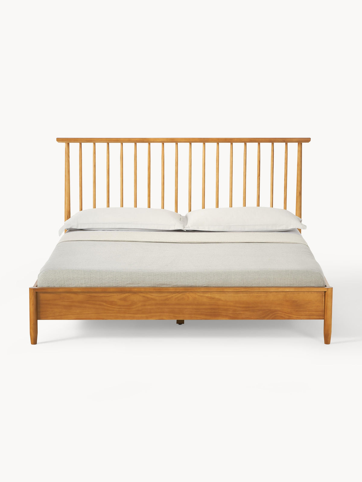 Windsor Wooden Bed with Pine Headboard