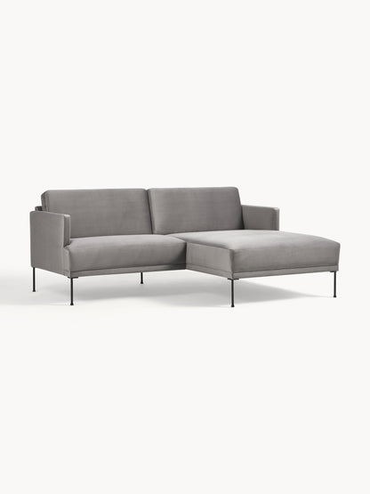 Fluente Small Velvet Corner Sofa