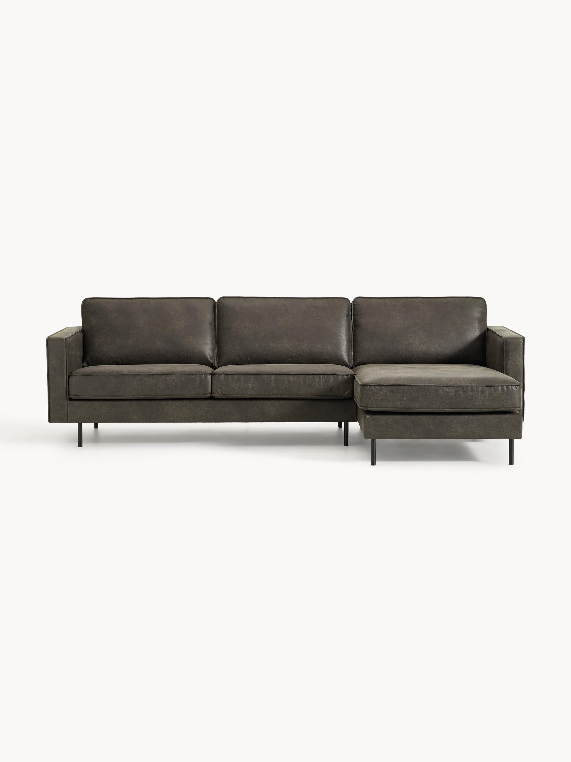 Hunter Leather Corner Sofa (3-Seater)