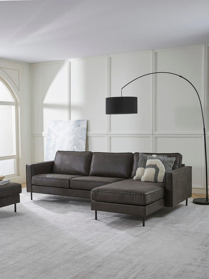 Hunter Leather Corner Sofa (3-Seater)