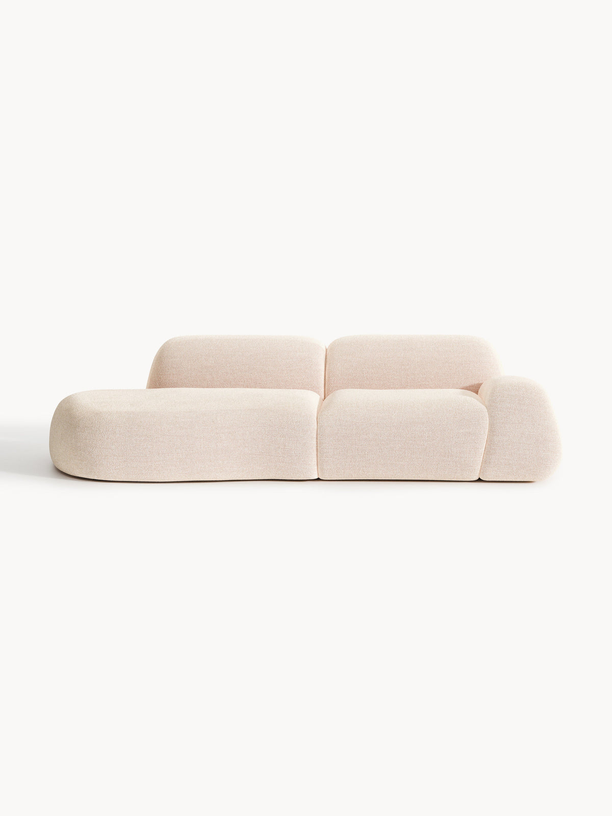 Wolke Modular Bouclé Chaise (3-Seater)