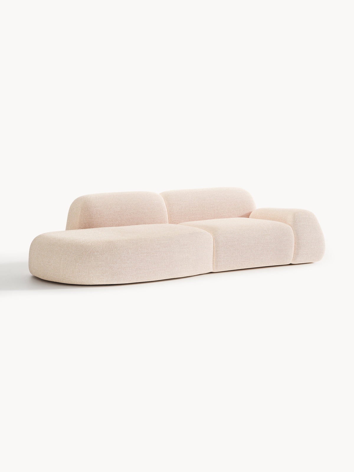 Wolke Modular Bouclé Chaise (3-Seater)