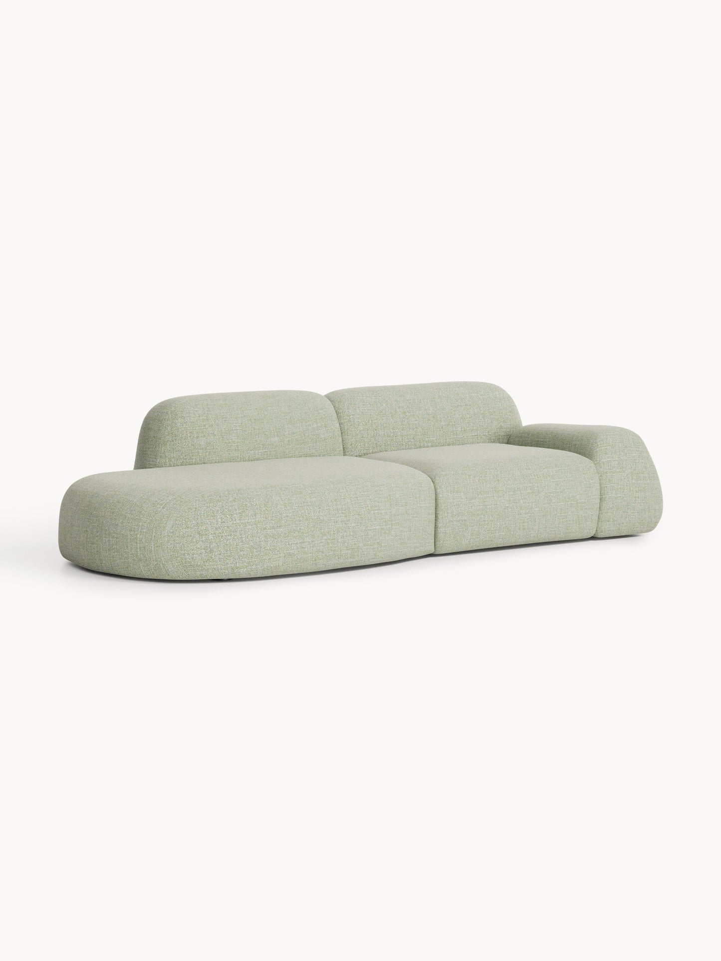 Wolke Modular Bouclé Chaise (3-Seater)