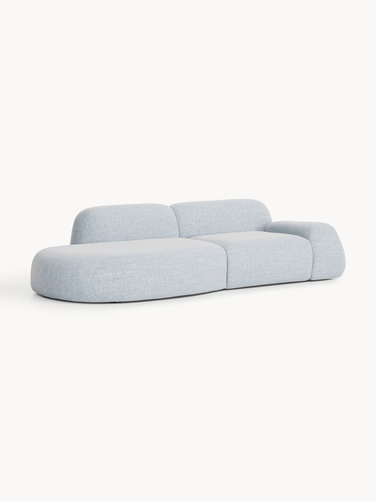 Wolke Modular Bouclé Chaise (3-Seater)
