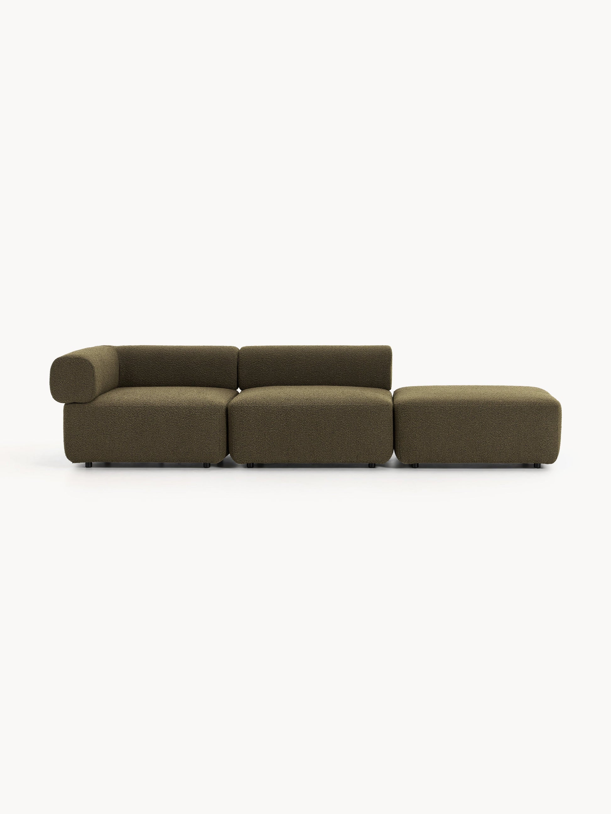 Anton Modular Bouclé Ottoman