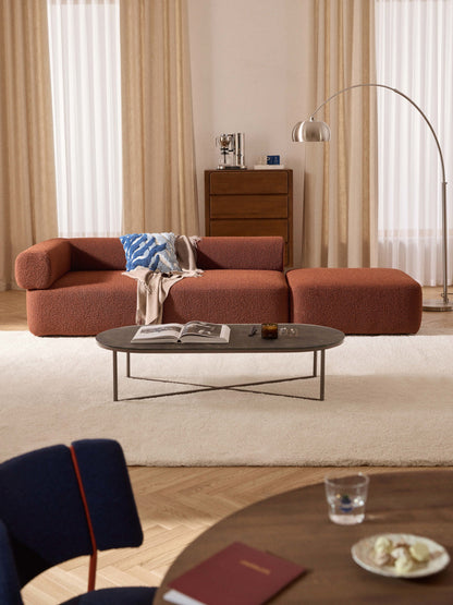 Anton Modular Bouclé Ottoman