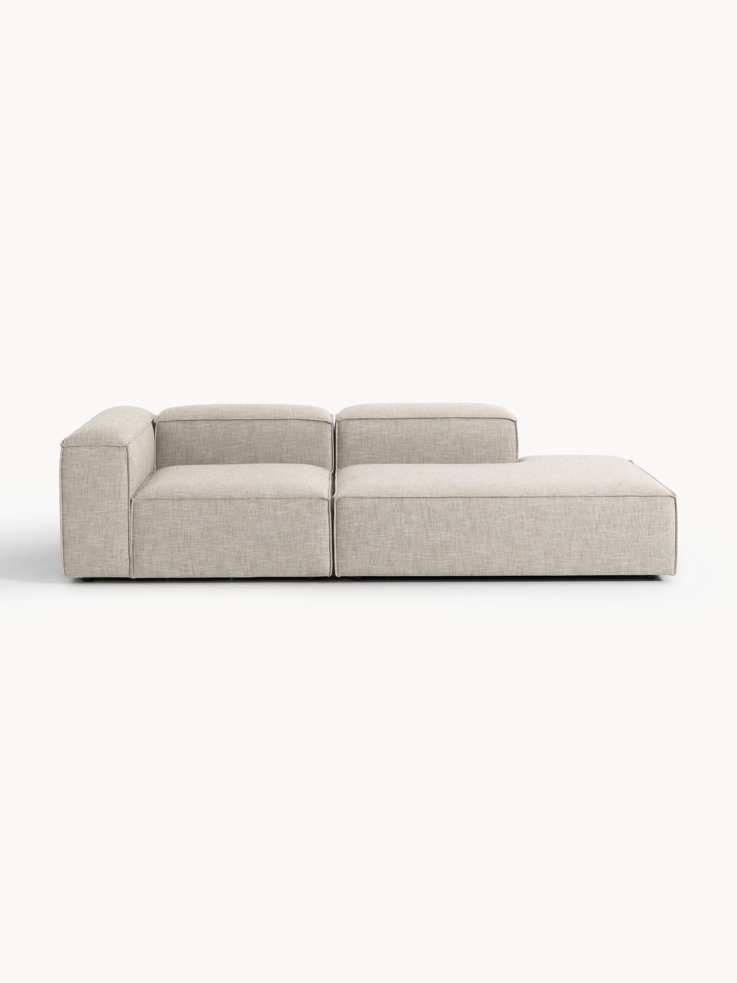Lennon Modular Ottoman in Linen Blend
