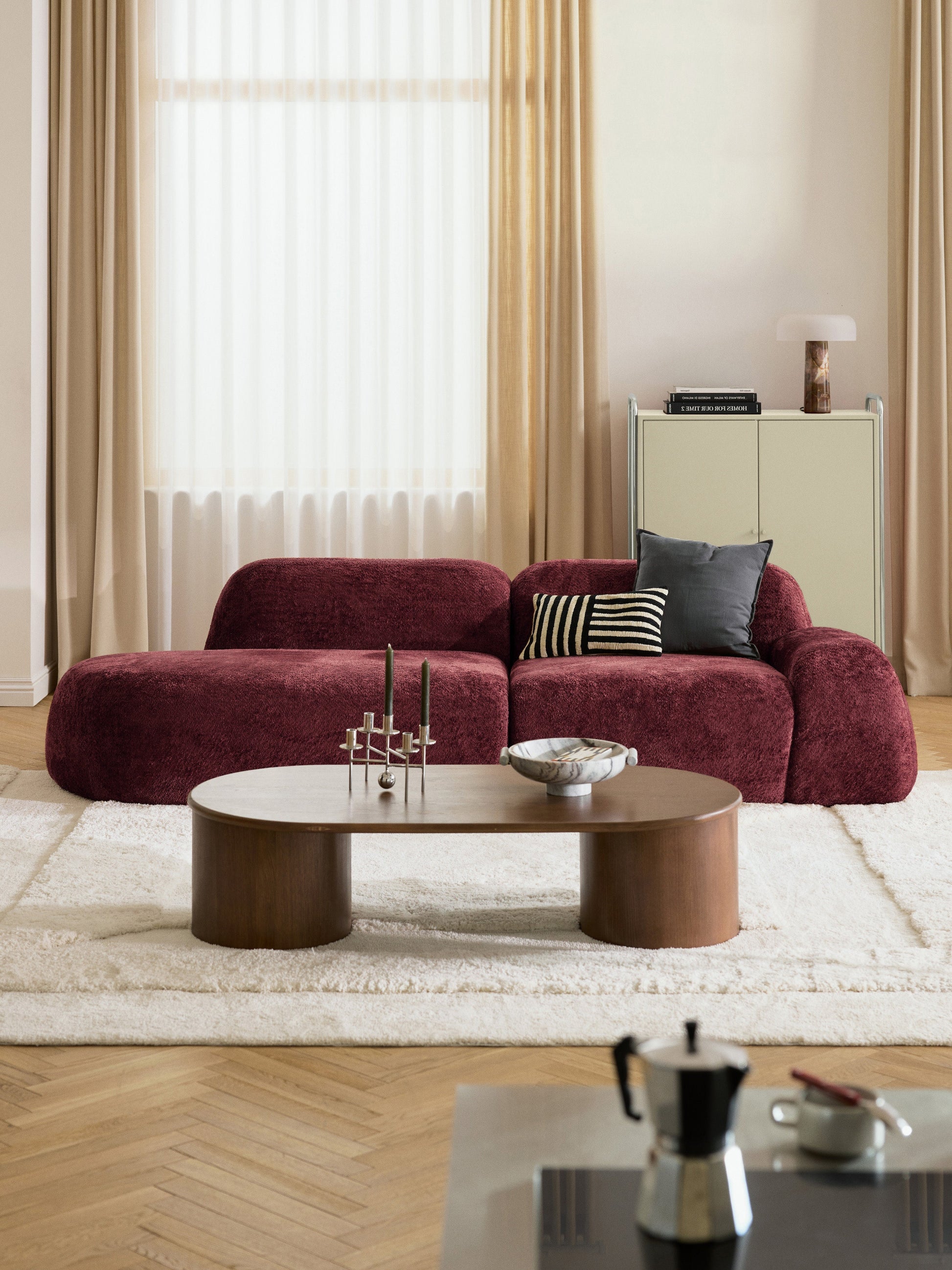 Wolke Modular Teddy Bouclé Chaise (3-Seater)
