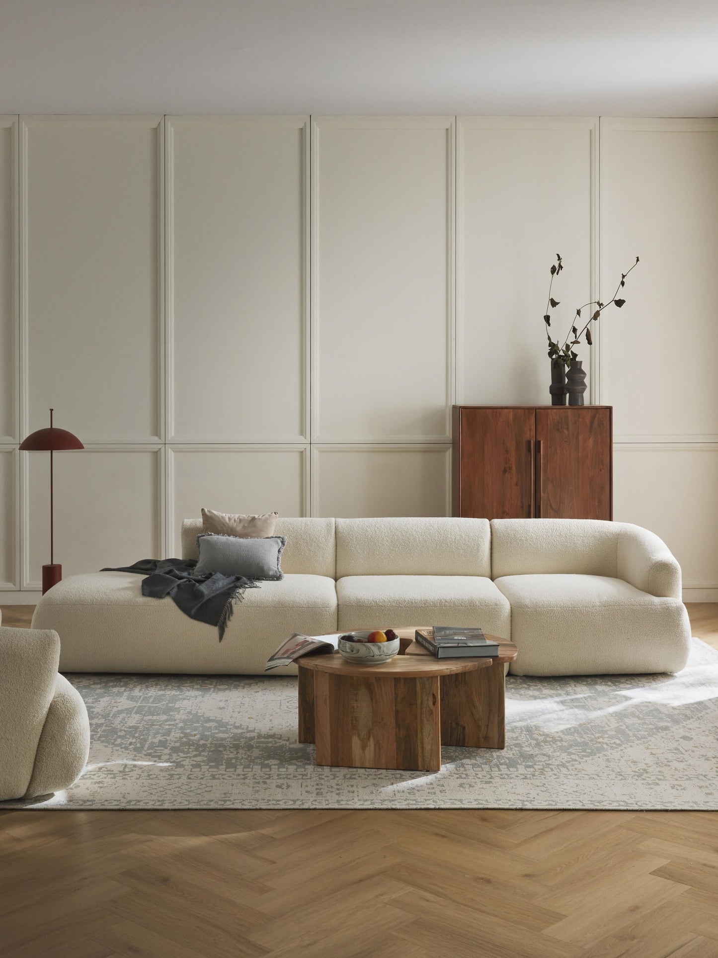 Sofia Modular Teddy Ottoman (3-Seater)