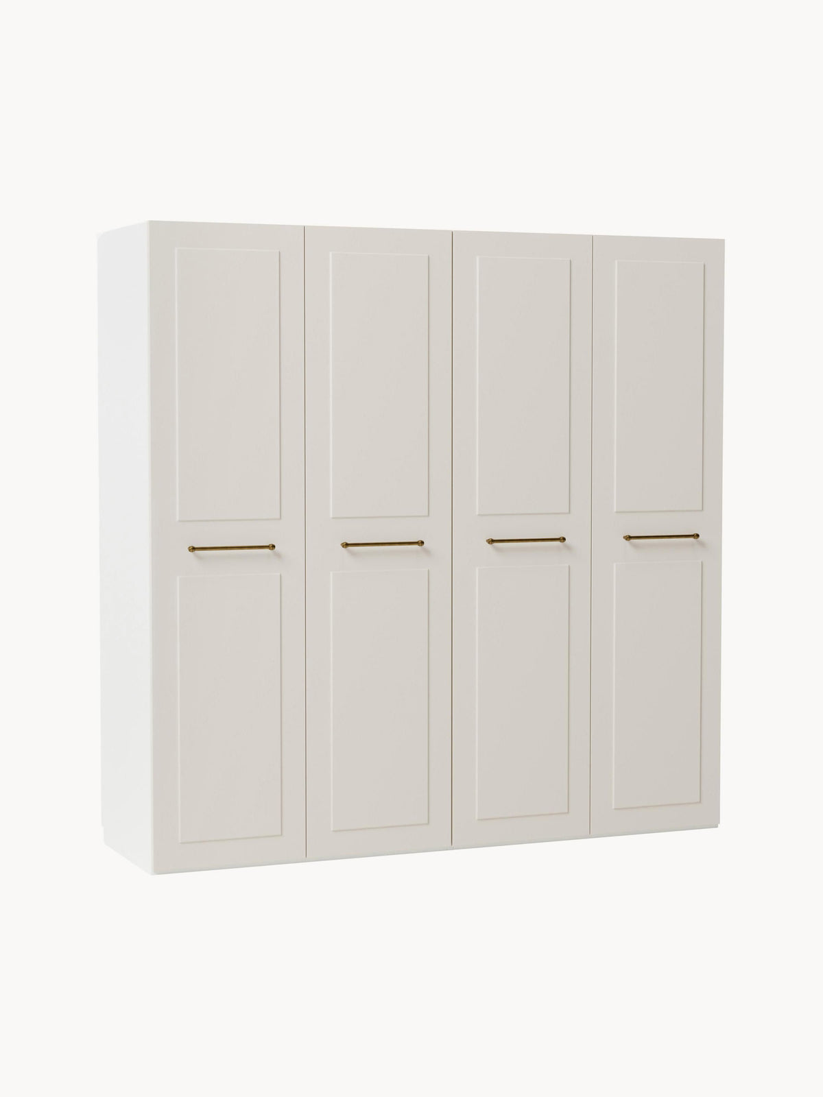 Charlotte Modular Hinged-Door Wardrobe, 200 cm Wide, in Various Sizes