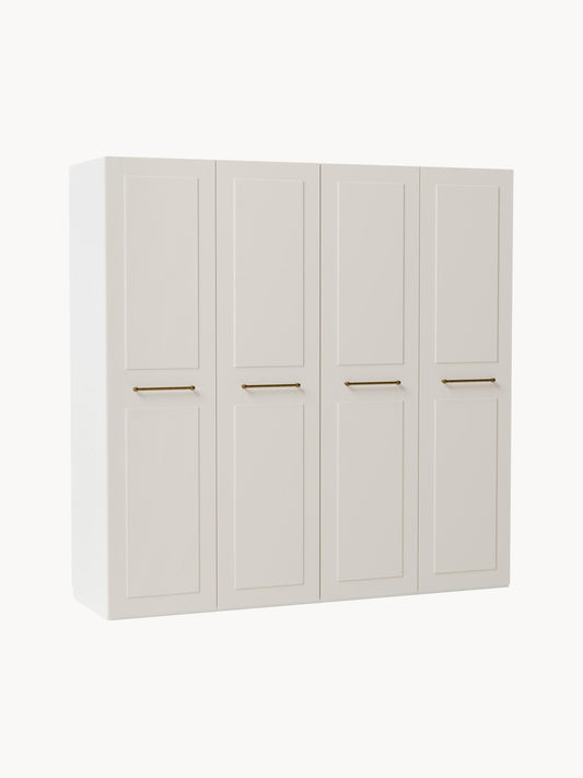 Charlotte Modular Hinged-Door Wardrobe, 200 cm Wide, in Various Sizes