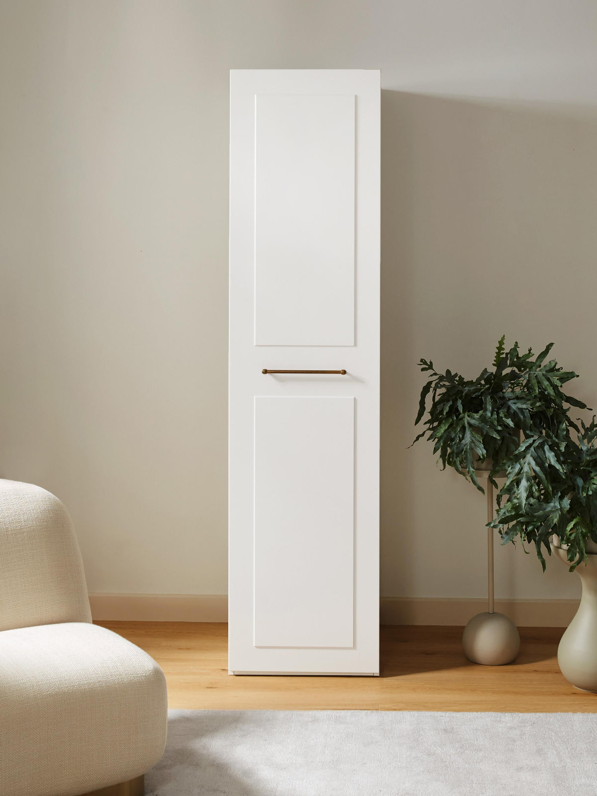 Charlotte Modular Hinged-Door Wardrobe, 50 cm Wide, in Various Sizes