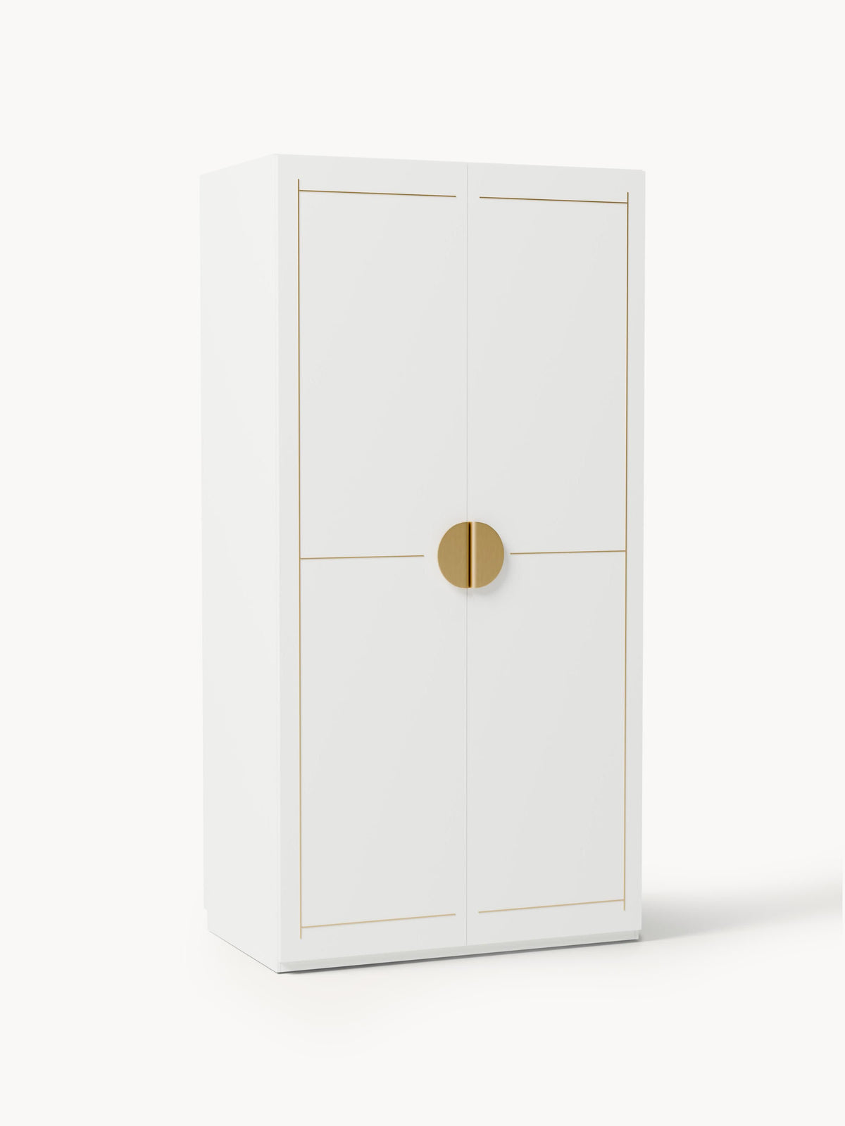 Denise Modular Hinged-Door Wardrobe, 100 cm Wide, in Various Sizes
