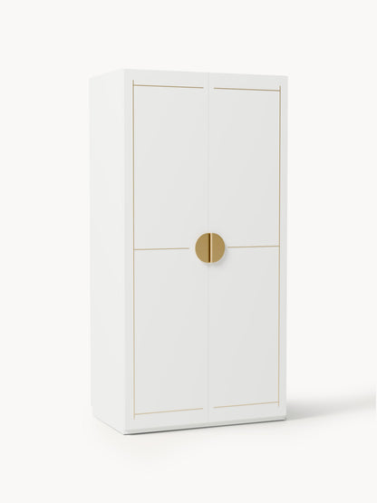 Denise Modular Hinged-Door Wardrobe, 100 cm Wide, in Various Sizes