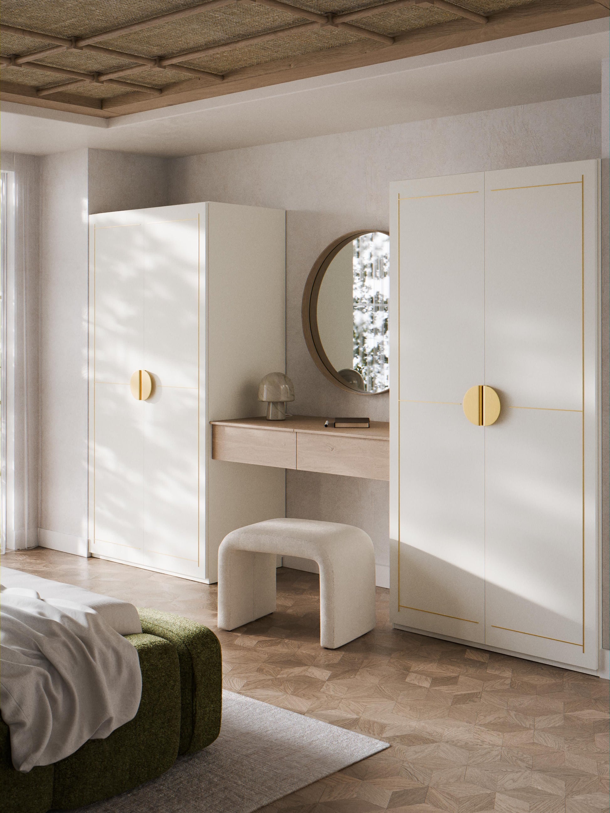 Denise Modular Hinged-Door Wardrobe, 100 cm Wide, in Various Sizes