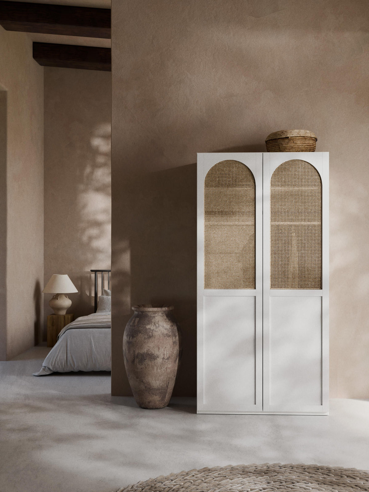 Jeanne Modular Hinged-Door Wardrobe, 100 cm Wide, in Various Sizes