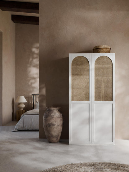 Jeanne Modular Hinged-Door Wardrobe, 100 cm Wide, in Various Sizes