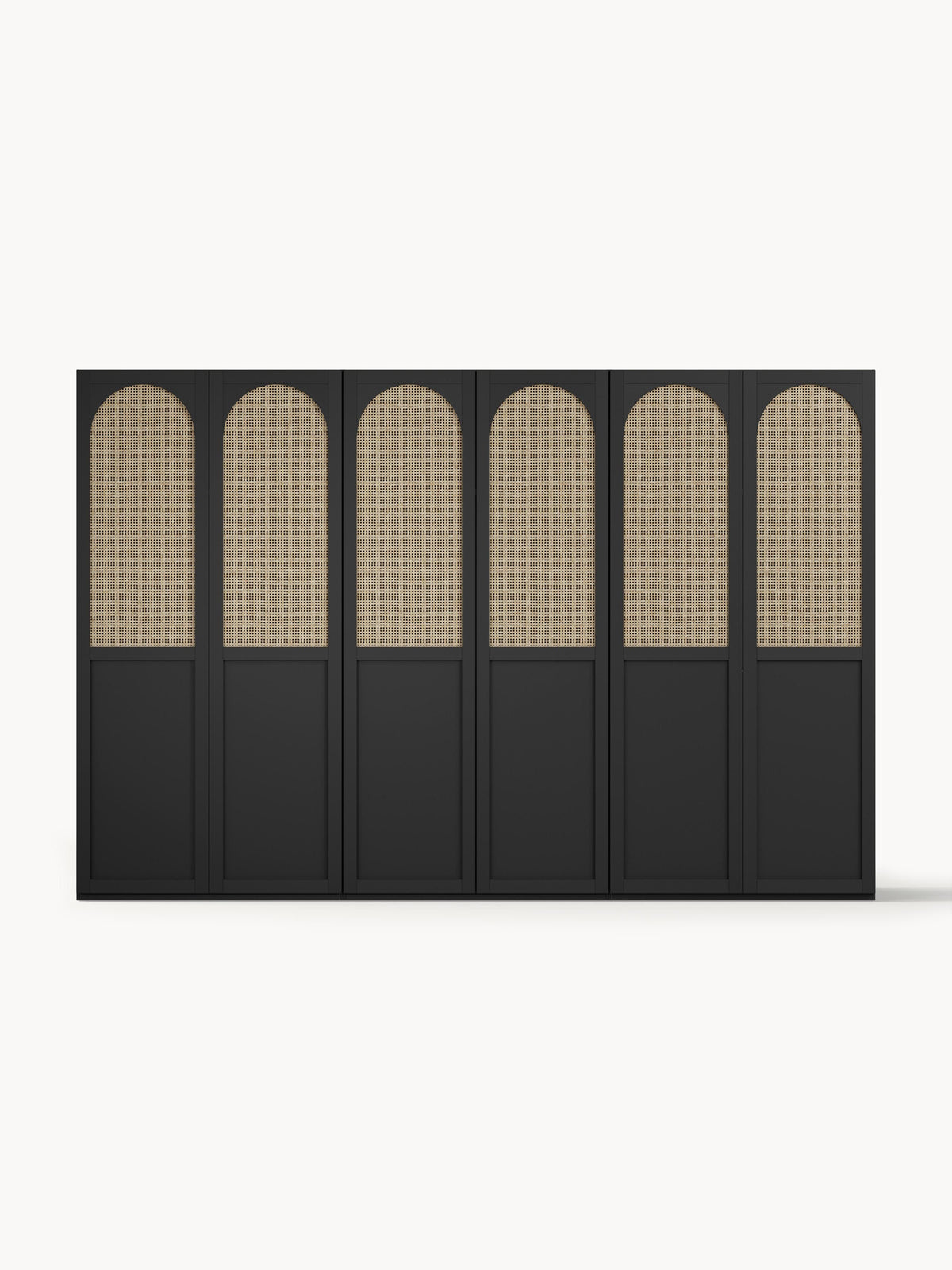 Jeanne Modular Hinged-Door Wardrobe, 300 cm Wide, in Various Sizes