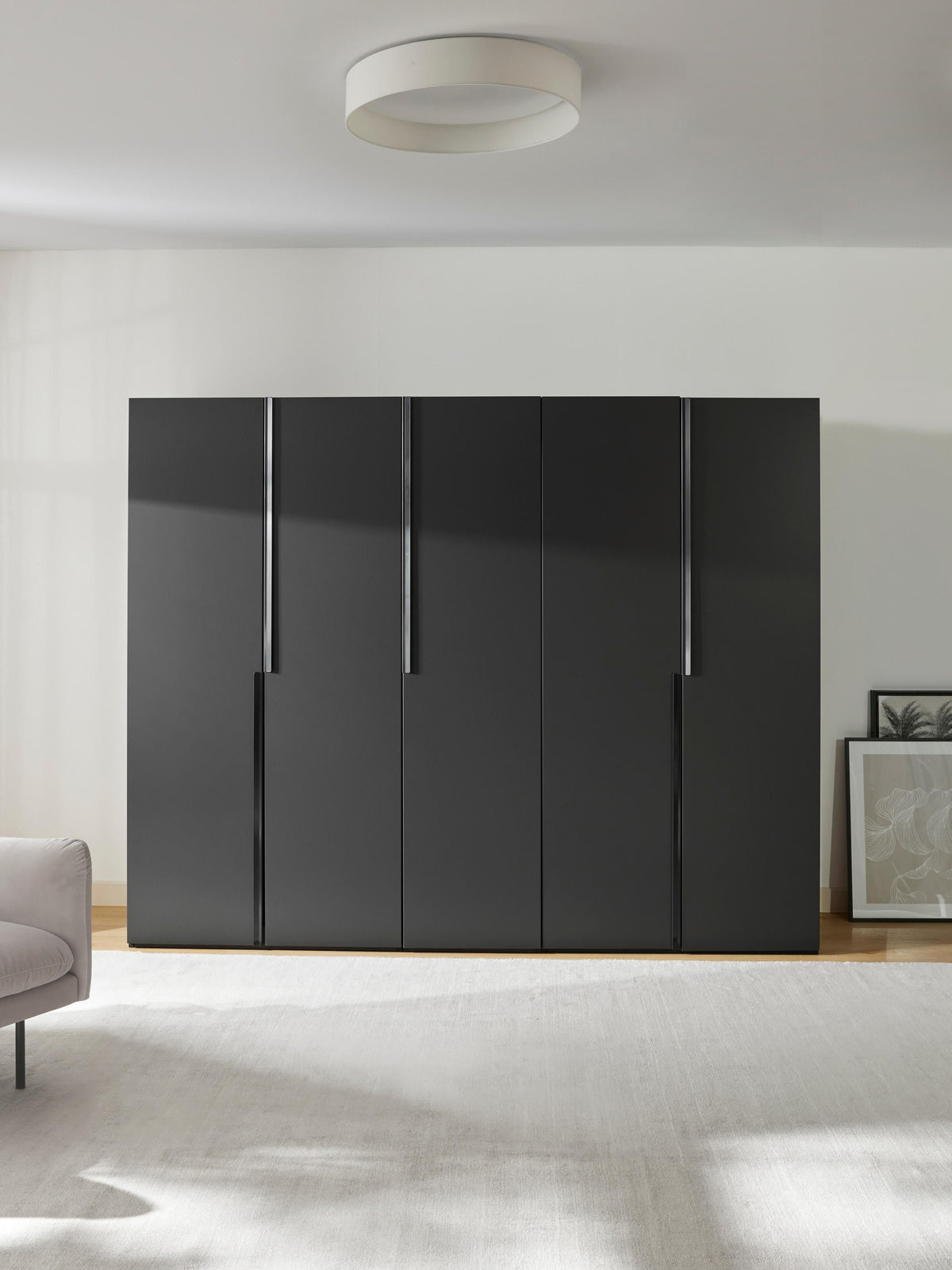 Leon Modular Hinged-Door Wardrobe, 250 cm Wide, in Various Sizes