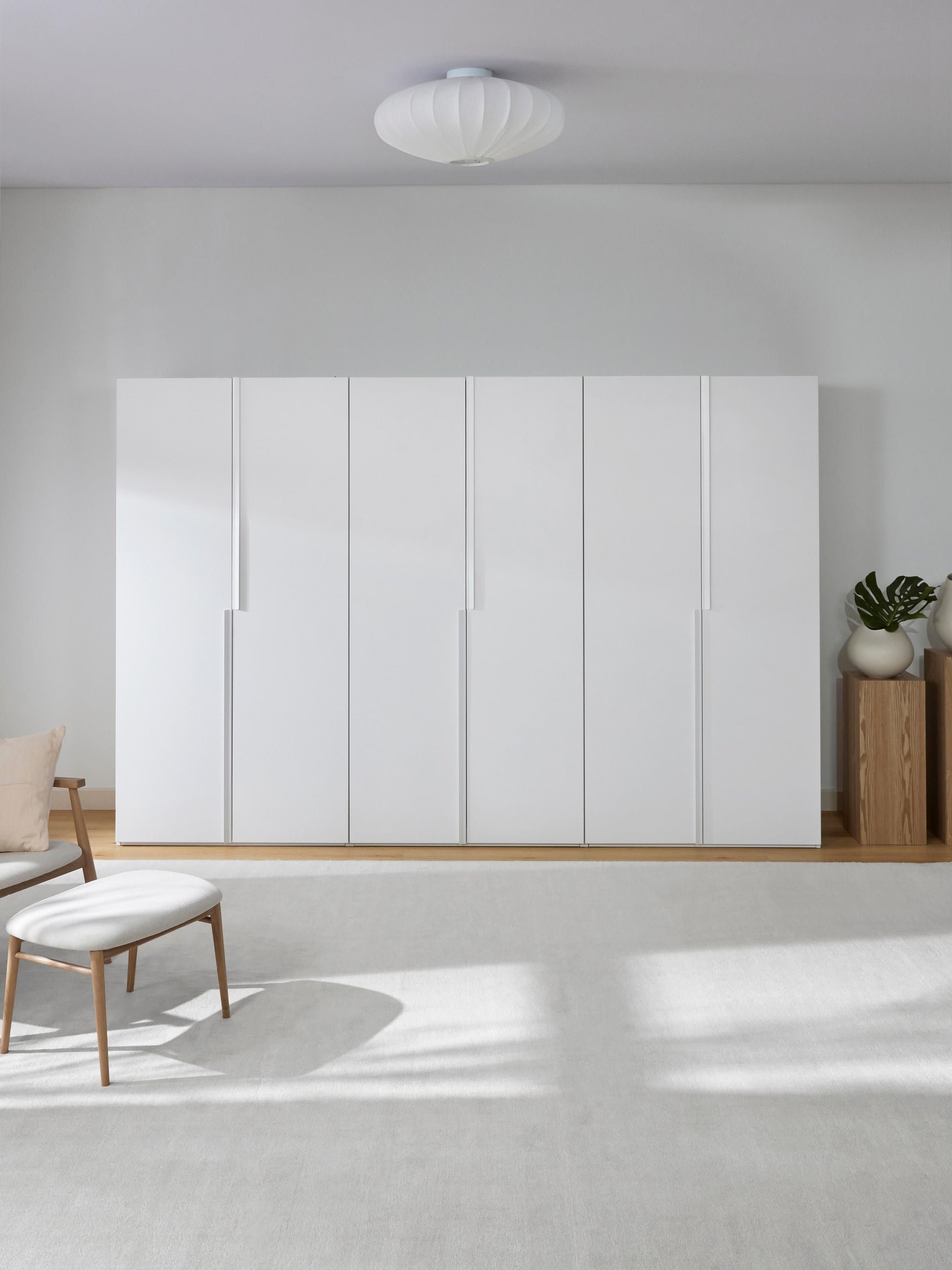 Leon Modular Hinged-Door Wardrobe, 300 cm Wide, in Various Sizes