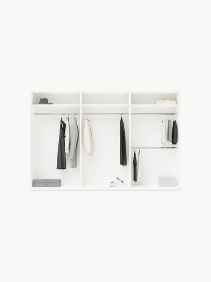 Leon Modular Hinged-Door Wardrobe, 300 cm Wide, in Various Sizes
