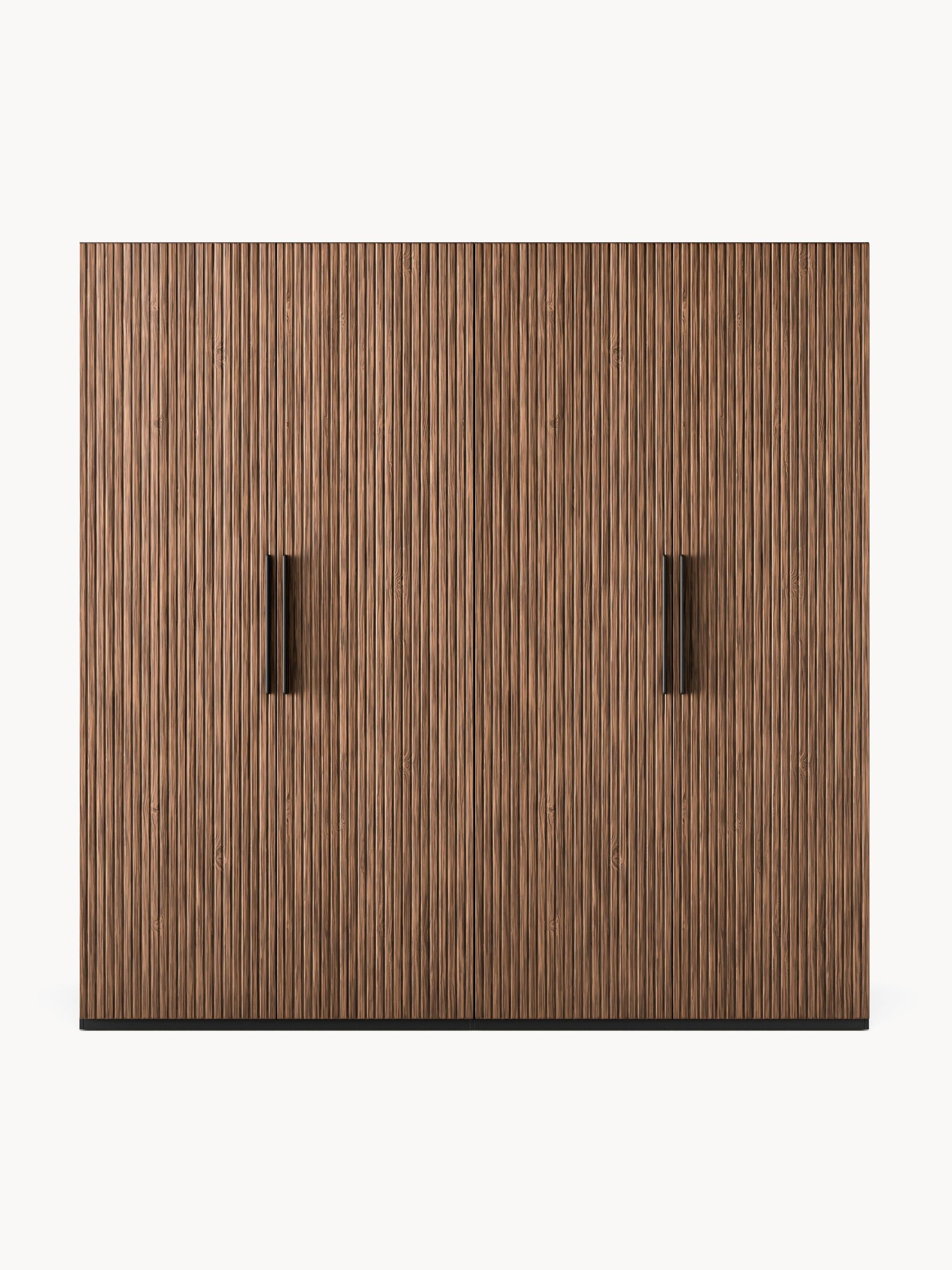 Simone Modular Hinged-Door Wardrobe, 200 cm Wide, in Various Sizes