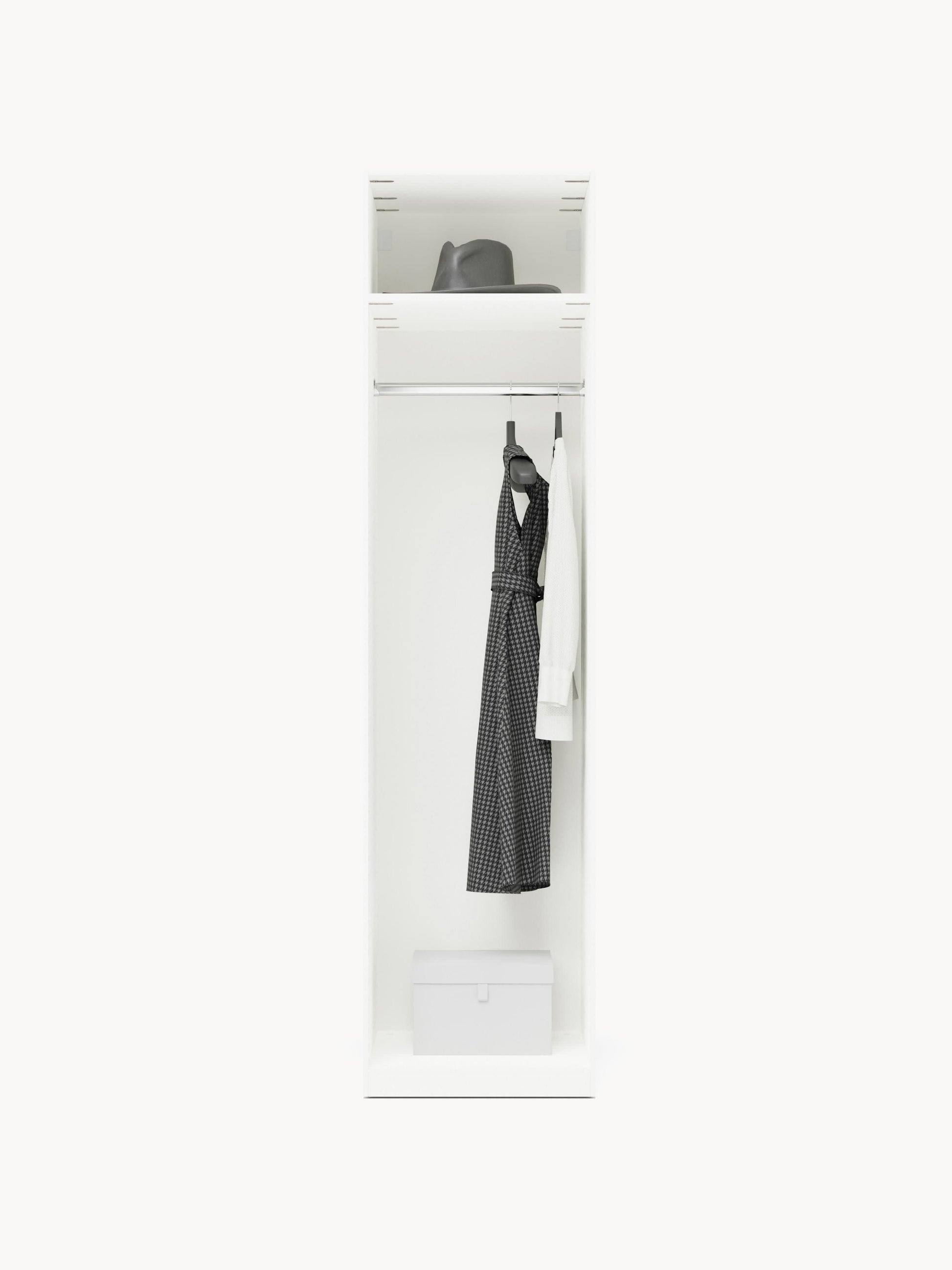 Simone Modular Hinged-Door Wardrobe, 50 cm Wide, in Various Sizes