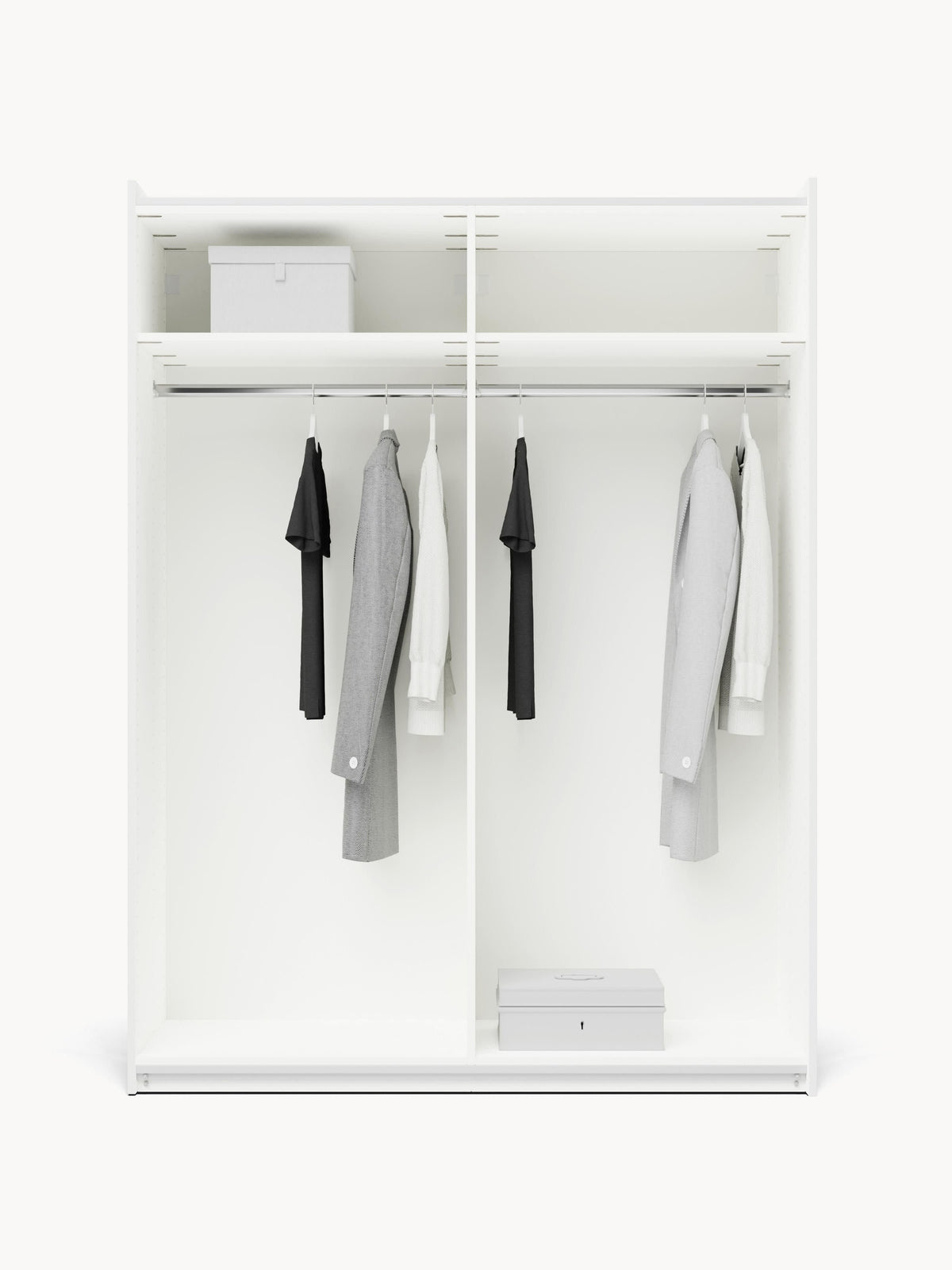 Charlotte Modular Sliding-Door Wardrobe, 150 cm Wide, in Various Sizes