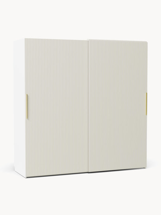 Simone Modular Sliding-Door Wardrobe, 200 cm Wide, in Various Sizes