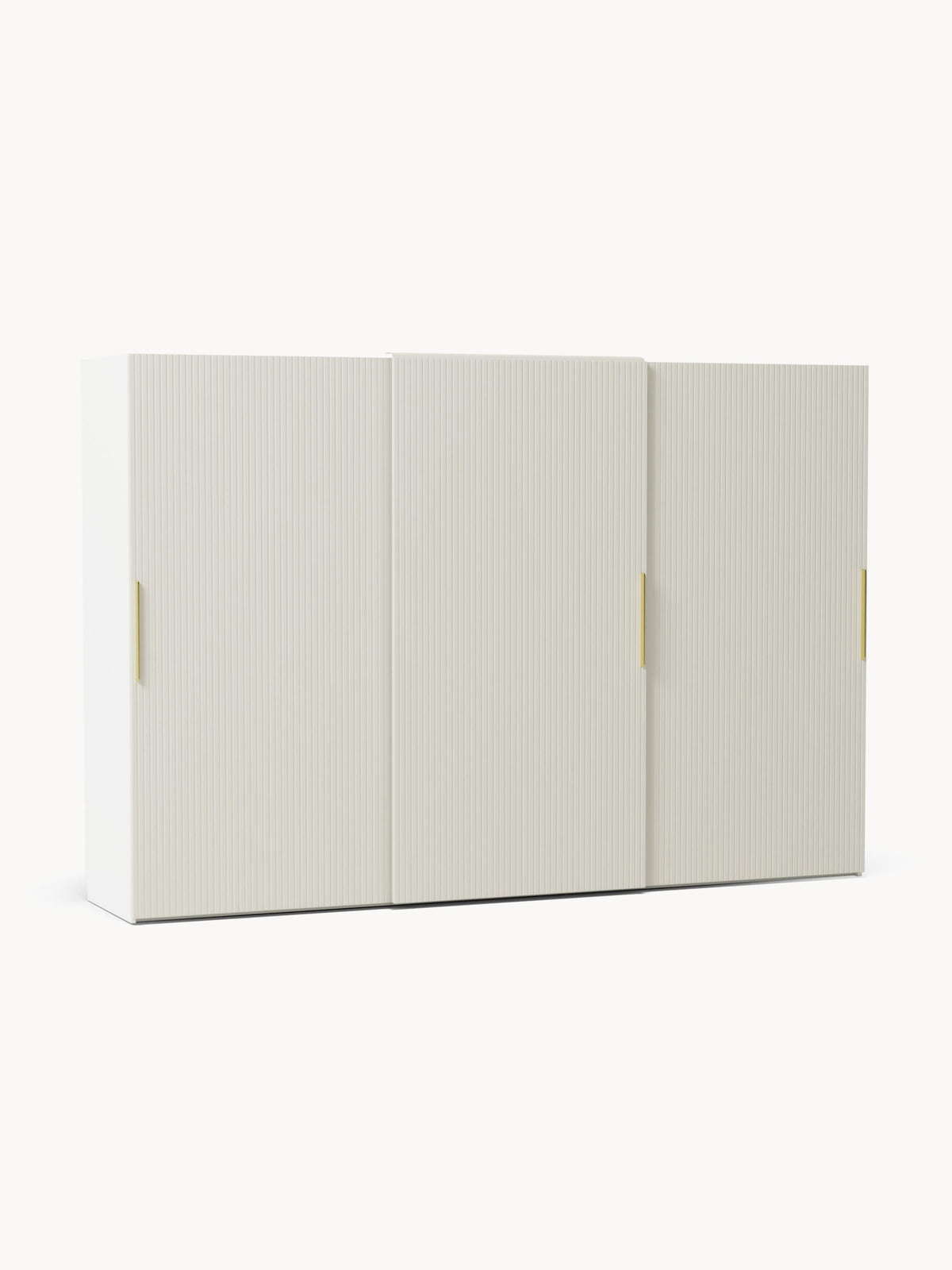 Simone Modular Sliding-Door Wardrobe, 300 cm Wide, in Various Sizes