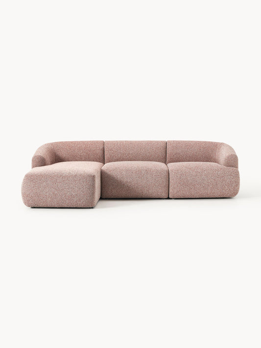 Sofia Modular Bouclé Corner Sofa (3-Seater)