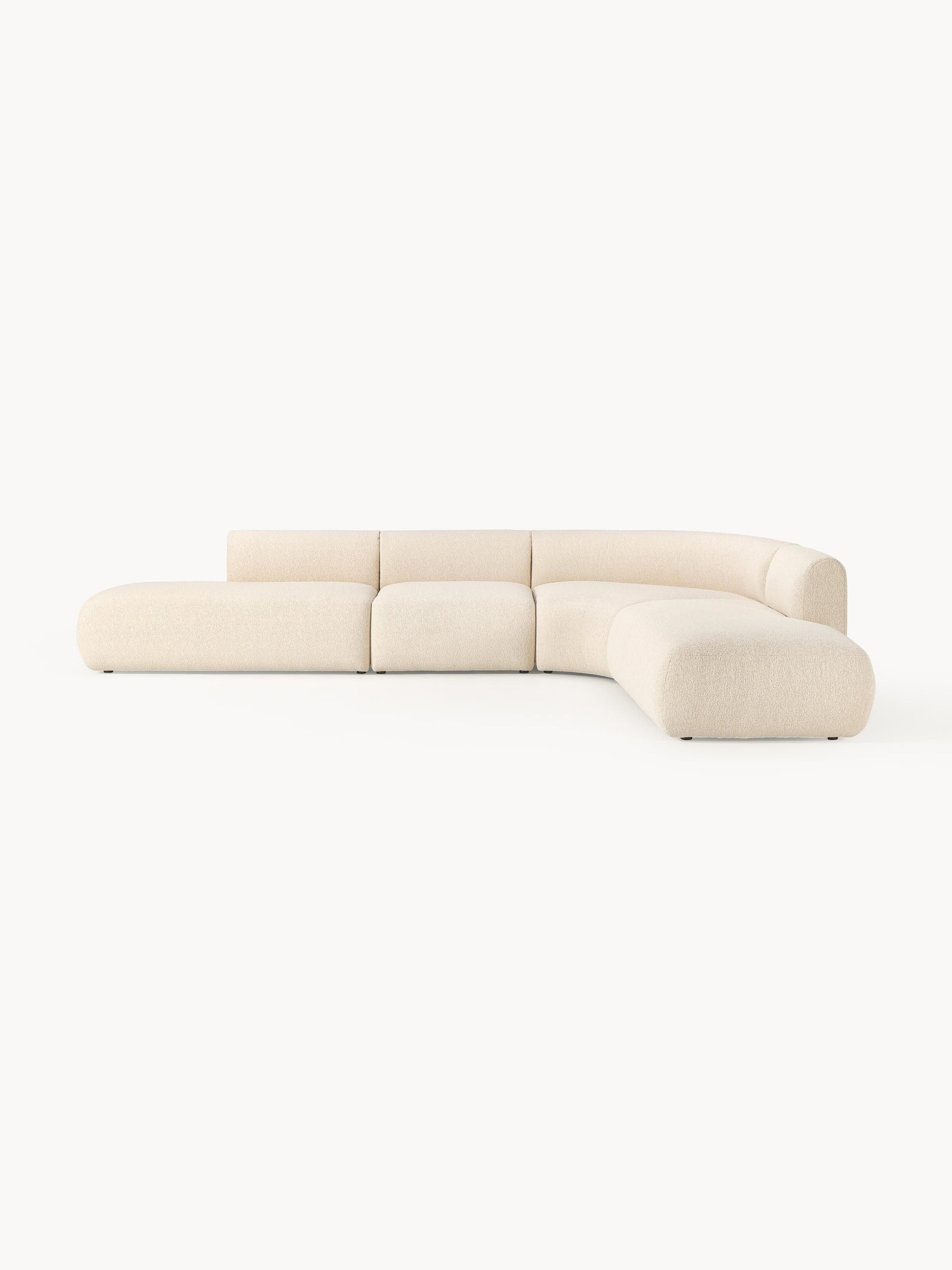 Sofia Modular Bouclé Corner Sofa (4-Seater)