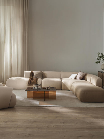 Sofia Modular Bouclé Corner Sofa (4-Seater)