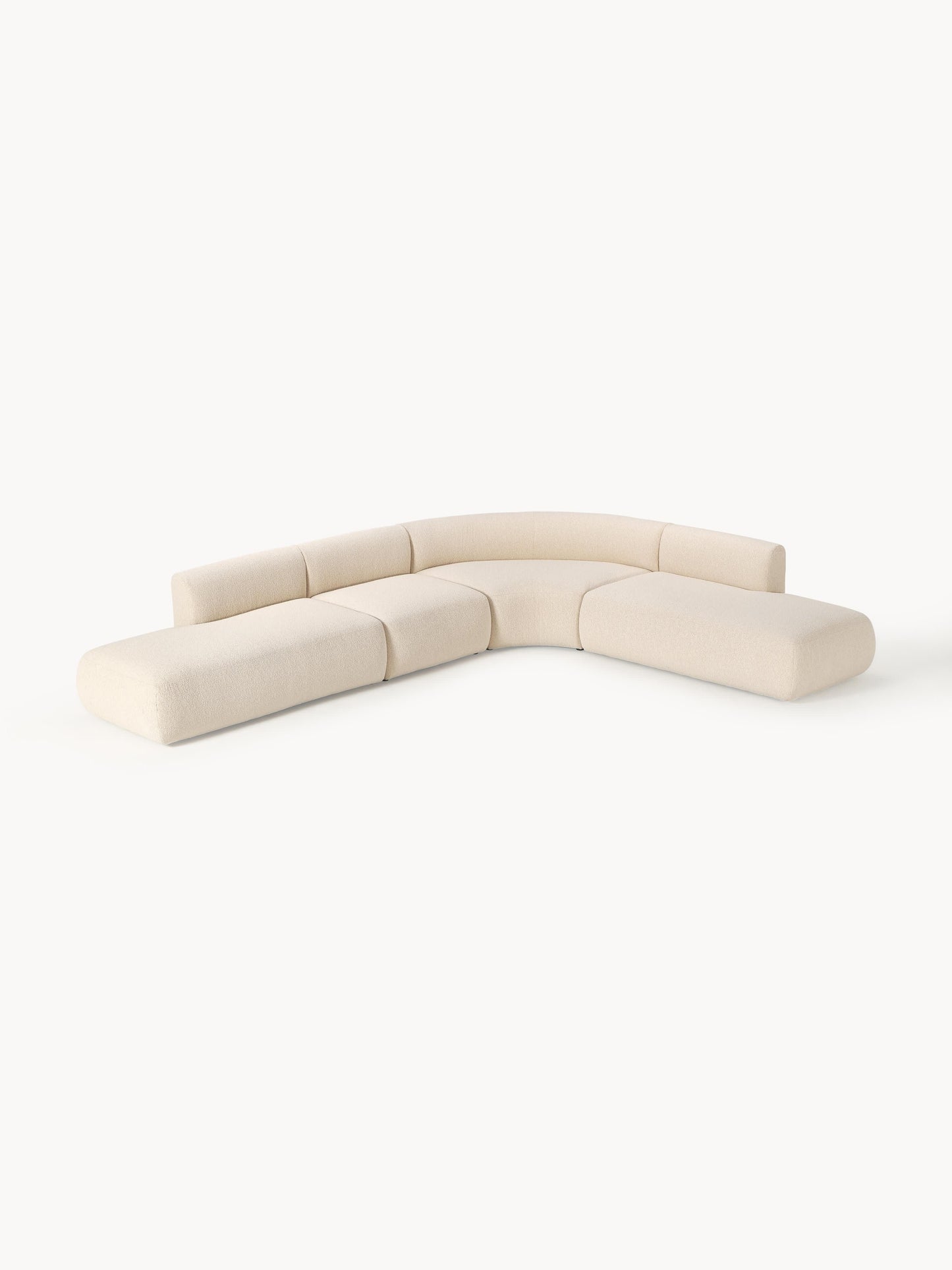 Sofia Modular Bouclé Corner Sofa (4-Seater)