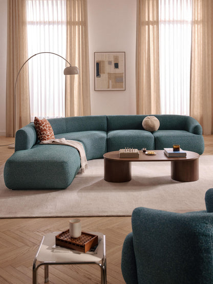 Sofia Modular Bouclé Corner Sofa (4-Seater)